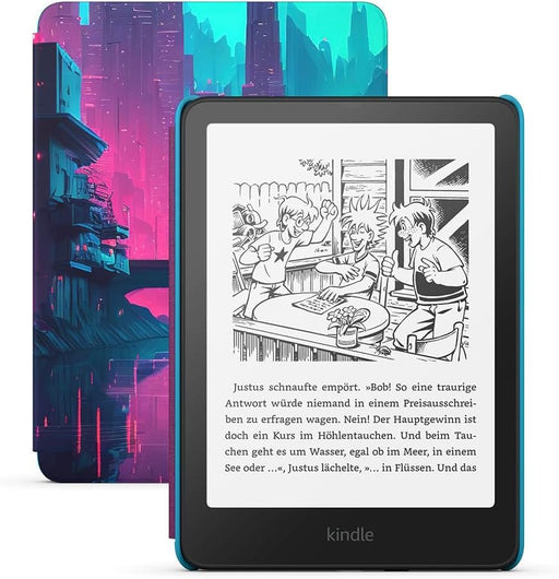 Amazon Kindle Paperwhite Kids (Cyber-Skyline, 16 GB) Produktbild